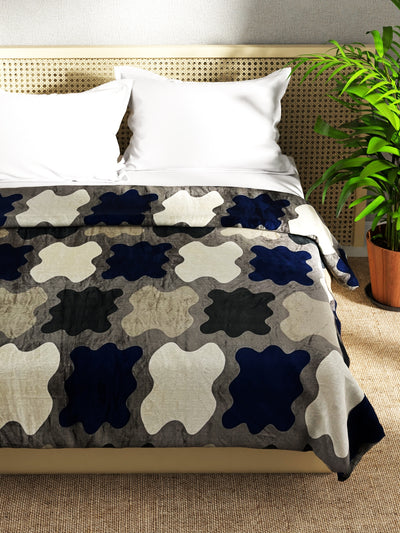 Ultra Soft Microfiber Double Bed Ac Blanket <small> (ornamental-coffee)</small>