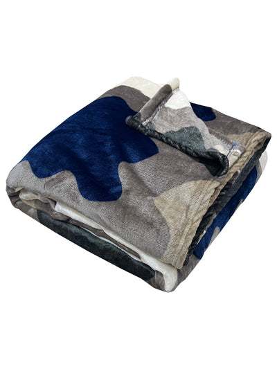 Ultra Soft Microfiber Double Bed Ac Blanket <small> (ornamental-coffee)</small>
