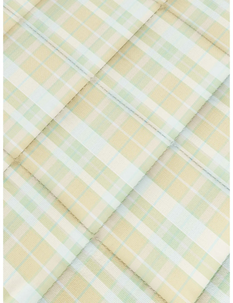 Super Soft 100% Natural Cotton Fabric Double Comforter For All Weather <small> (checks-yellow/multi)</small>