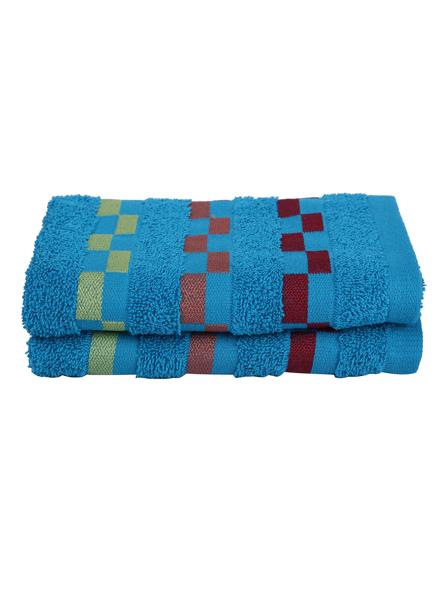 Teal and white online bath towels