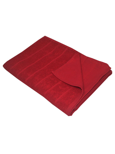 Reversible One Side Terry 100% Cotton Towel <small> (solid-red)</small>