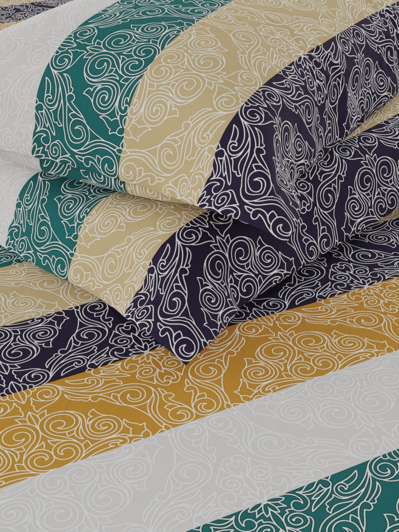 Bamboo Micro King Bedsheet With 2 Pillow Covers <small> (abstract-multi)</small>