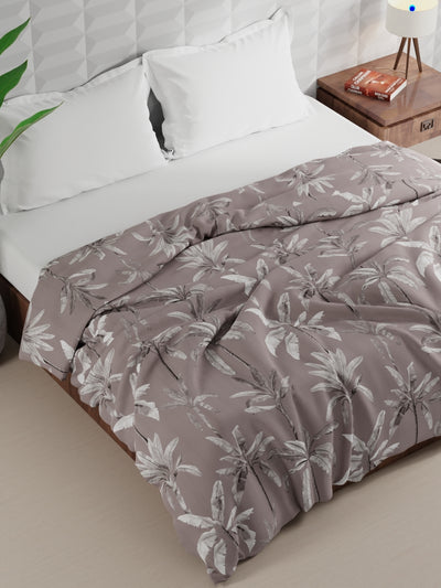 Super Soft Microfiber Double Comforter For All Weather <small> (floral-bronz)</small>