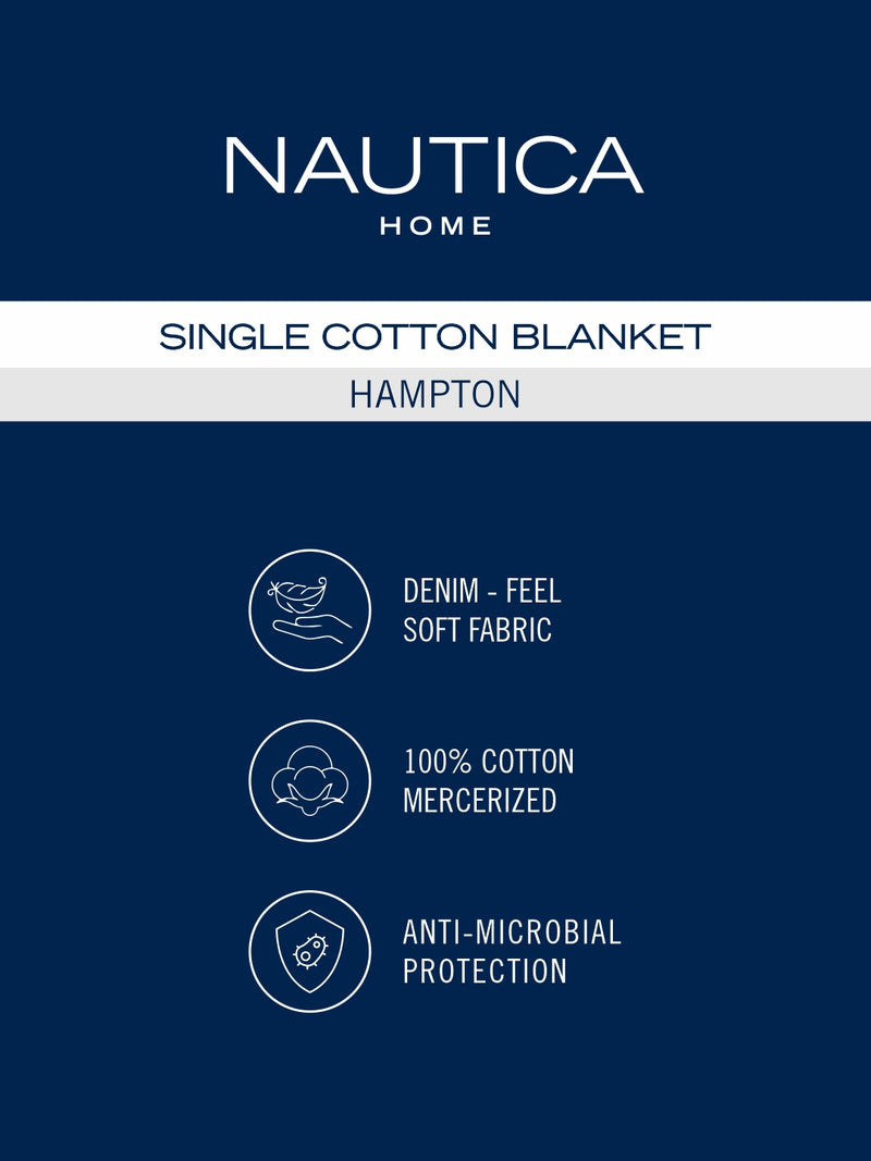 Super Fine 100% Satin Cotton Blanket With Pure Cotton Flannel Filling <small> (stripe-green/blue)</small>