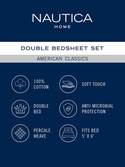 100% Pure Cotton Double Bedsheet With 2 Pillow Covers <small> (checks-pink)</small>