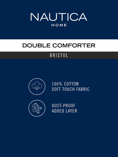 Super Soft 100% Cotton Fabric Comforter For All Weather <small> (checks-blue/red)</small>