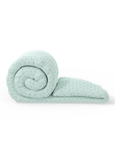 Super Soft Microfiber Double Comforter For All Weather <small> (geometric-mint)</small>