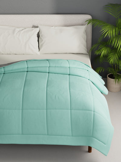 Air Cool Microfiber Reversible Heavy Comforter For Winters <small> (solid-teal/lt.grey)</small>