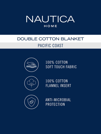 100% Premium Cotton Blanket With Pure Cotton Flannel Filling <small> (checks-green/multi)</small>