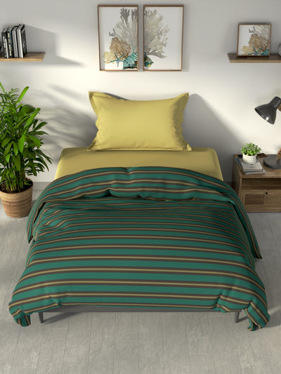 100% Premium Cotton Fabric Comforter For All Weather <small> (checks-green/multi)</small>