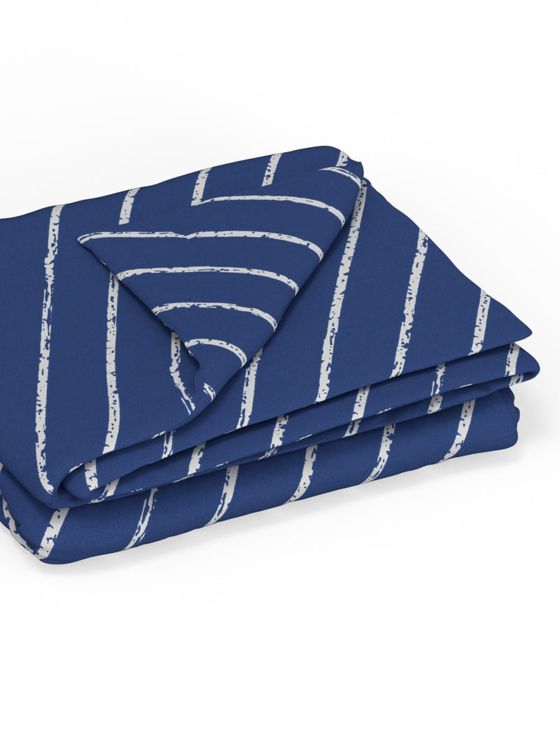100% Premium Cotton Blanket With Pure Cotton Flannel Filling <small> (checks-blue/multi)</small>