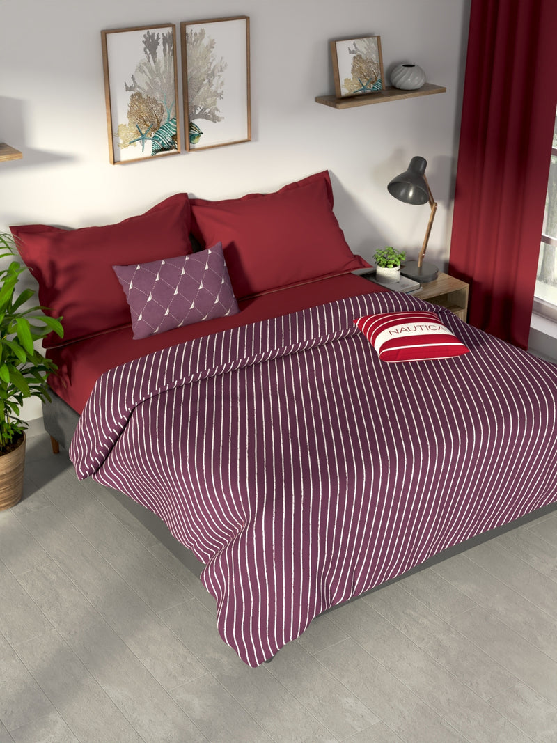 100% Premium Cotton Blanket With Pure Cotton Flannel Filling <small> (checks-purple/multi)</small>