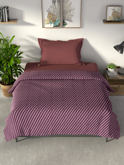 100% Premium Cotton Blanket With Pure Cotton Flannel Filling <small> (checks-purple/multi)</small>