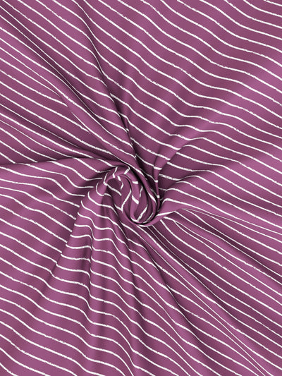 100% Premium Cotton Single Bedsheet With 1 Pillow Cover <small> (checks-purple/multi)</small>