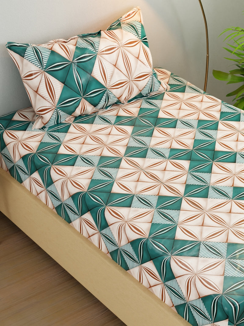 Extra Smooth Micro Single Bedsheet With 1 Pillow Cover <small> (ornamental-multi)</small>