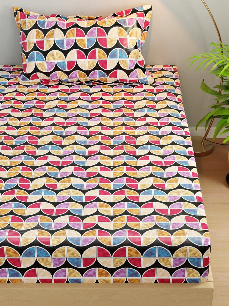 Extra Smooth Micro Single Bedsheet With 1 Pillow Cover <small> (ornamental-multi)</small>