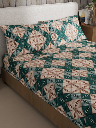 Bamboo Micro King Bedsheet With 2 Pillow Covers <small> (ornamental-multi)</small>
