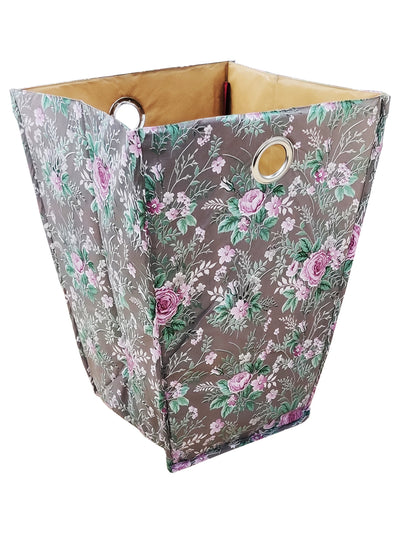 Waterproof Folding Laundry Basket <small> (floral-slate/multi)</small>