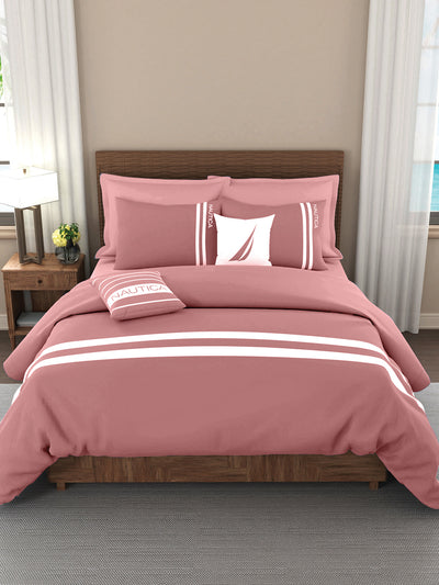 Luxurious 100% Egyptian Satin Fitted Cotton King Bedsheet With 2 Pillow Covers <small> (solid-coral)</small>