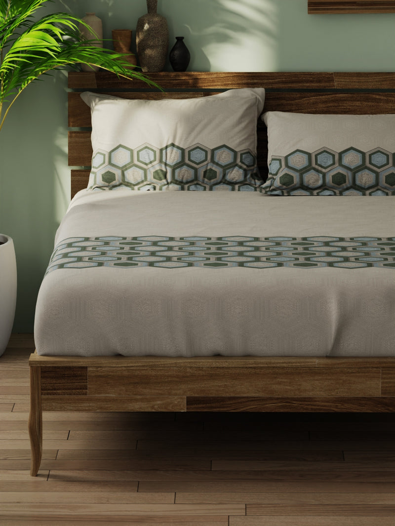 Super Soft 100% Cotton Xl King Size Bedsheet With 2 Pillow Covers <small> (abstract-mouse)</small>