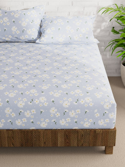 Extra Smooth Micro Double Bedsheet With 2 Pillow Covers <small> (abstract-multi)</small>