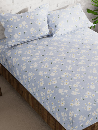 Extra Smooth Micro Double Bedsheet With 2 Pillow Covers <small> (abstract-multi)</small>