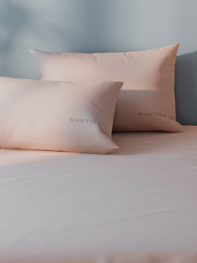 Super Soft 100% Cotton Xl King Size Bedsheet With 2 Pillow Covers <small> (solid-cameorose)</small>