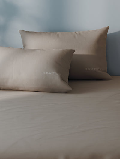 Super Soft 100% Cotton Xl King Size Bedsheet With 2 Pillow Covers <small> (solid-mauve)</small>