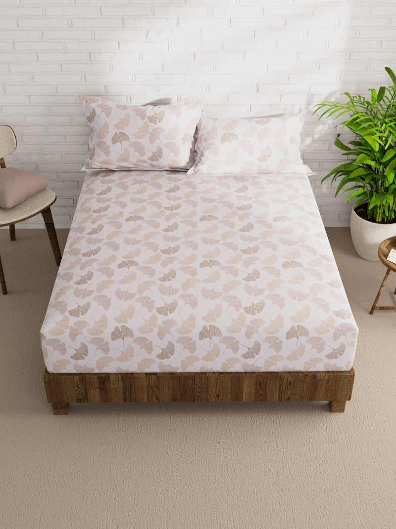 Extra Smooth Micro Double Bedsheet With 2 Pillow Covers <small> (floral-ivory/multi)</small>