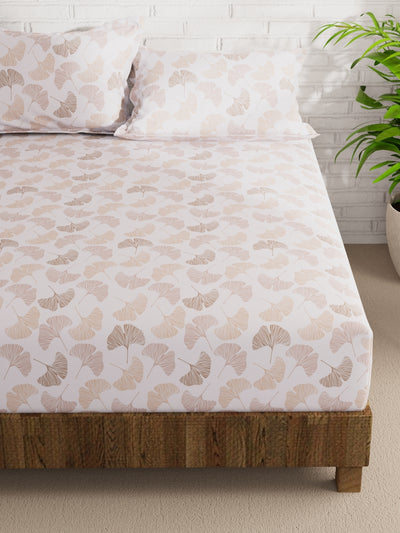 Extra Smooth Micro Double Bedsheet With 2 Pillow Covers <small> (floral-ivory/multi)</small>