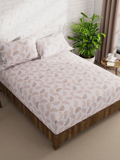 Extra Smooth Micro Double Bedsheet With 2 Pillow Covers <small> (floral-ivory/multi)</small>