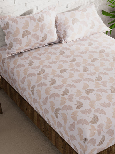 Extra Smooth Micro Double Bedsheet With 2 Pillow Covers <small> (floral-ivory/multi)</small>