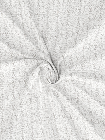 Super Fine 100% Egyptian Satin Cotton King Bedsheet With 2 Pillow Covers <small> (floral-lavender)</small>