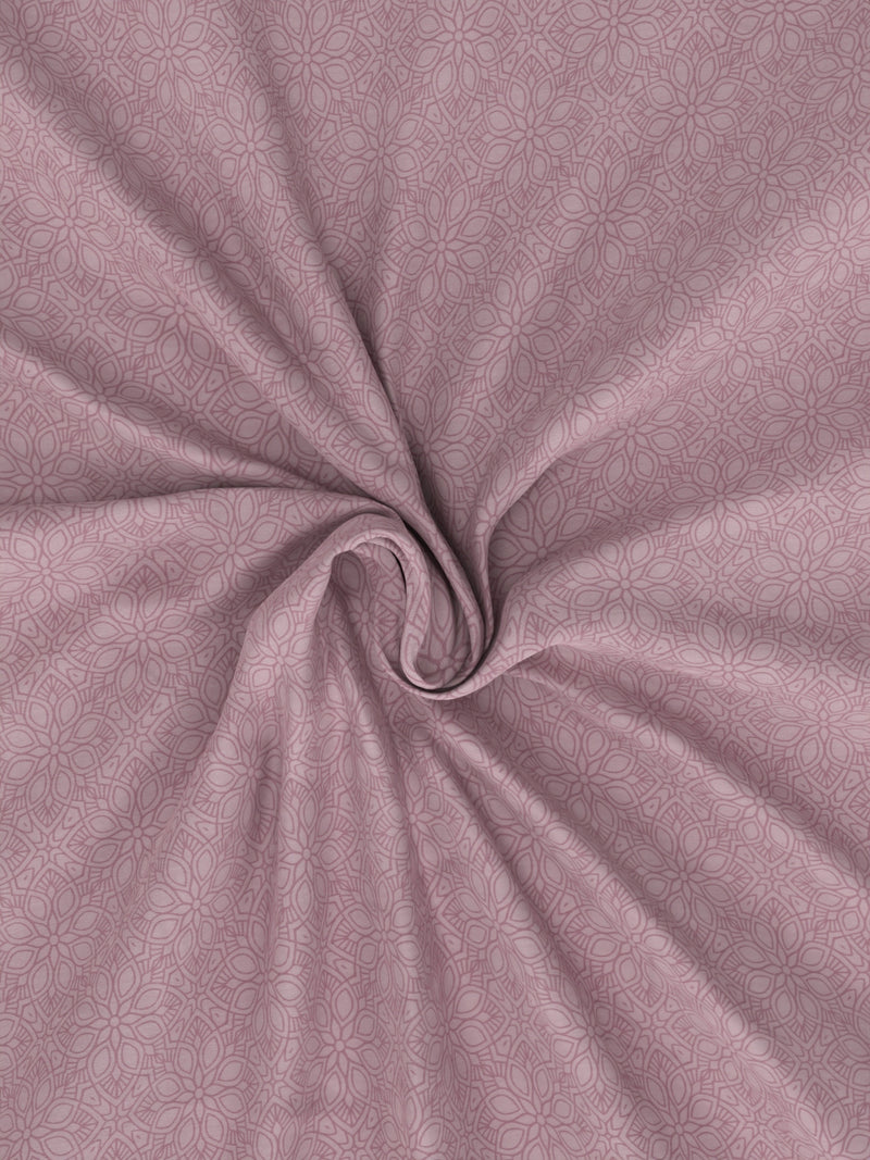 Super Fine 100% Egyptian Satin Cotton King Bedsheet With 2 Pillow Covers <small> (floral-pink)</small>