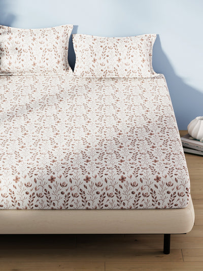 Cotton Fabric <small> (floral-brown)</small>