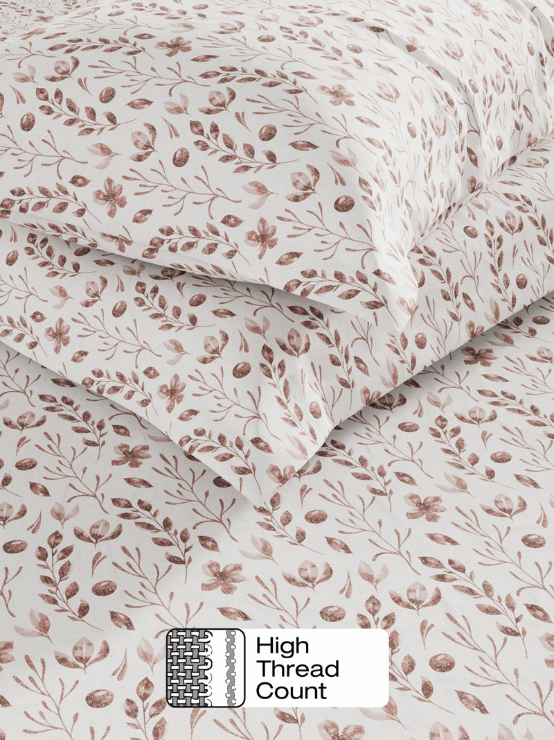 Cotton Fabric <small> (floral-brown)</small>