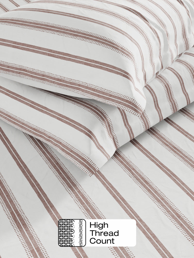 Cotton Fabric <small> (stripe-brown/grey)</small>