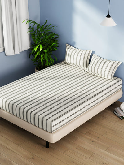 Cotton Fabric <small> (stripe-black/beige)</small>