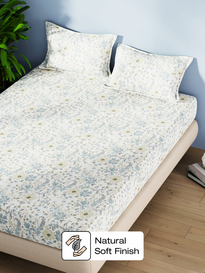 Cotton Fabric <small> (floral-grey/multi)</small>