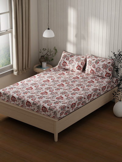 Extra Smooth Cotton <small> (floral-red/grey)</small>