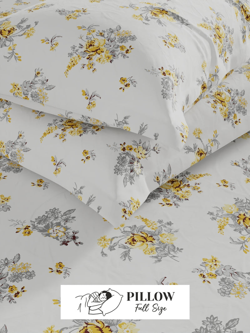 Extra Smooth Cotton <small> (floral-yellow/grey)</small>