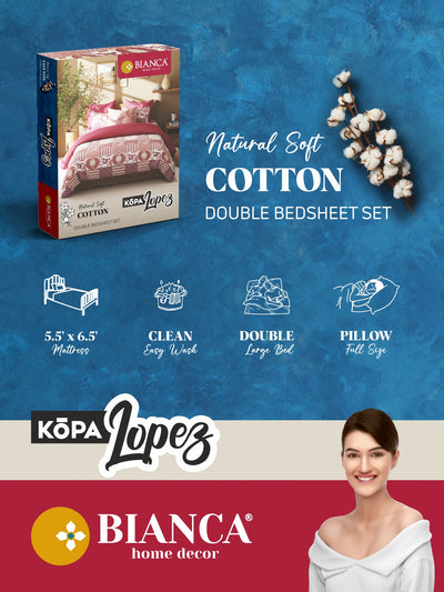 Extra Smooth Cotton <small> (floral-orange/sage)</small>