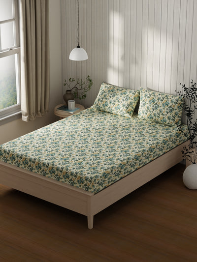 Extra Smooth Cotton <small> (floral-aqua/multi)</small>