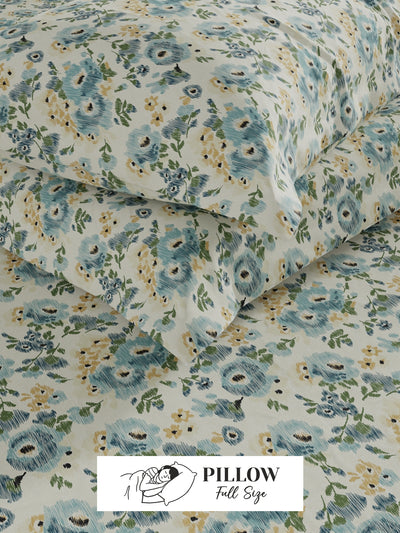 Extra Smooth Cotton <small> (floral-aqua/multi)</small>