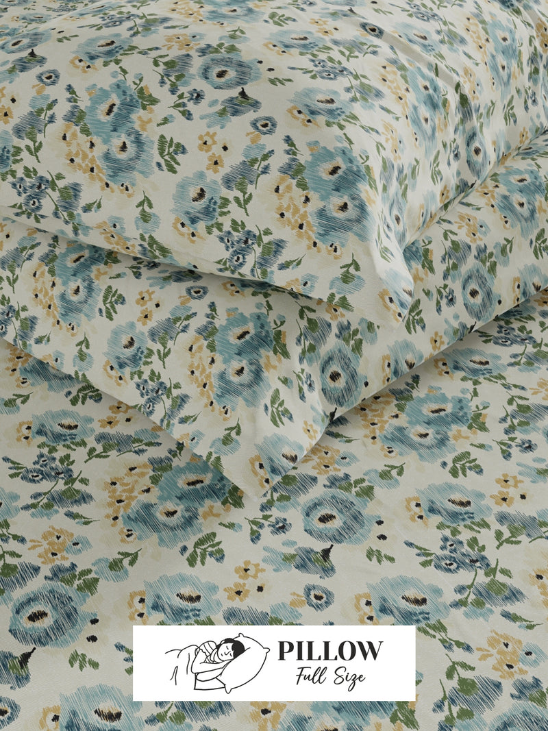 Extra Smooth Cotton <small> (floral-aqua/multi)</small>