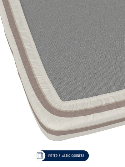 100% Premium Cotton <small> (stripe-brown)</small>