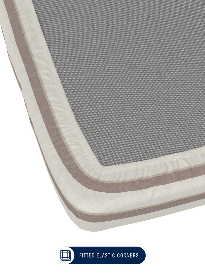 100% Premium Cotton <small> (stripe-brown)</small>