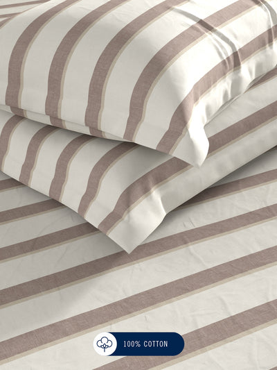 100% Premium Cotton <small> (stripe-brown)</small>