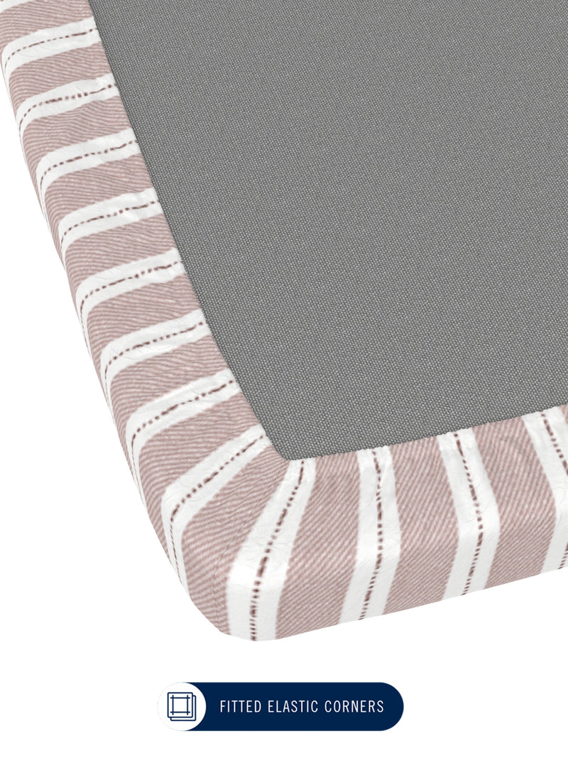 100% Premium Cotton <small> (stripe-lt.wine)</small>