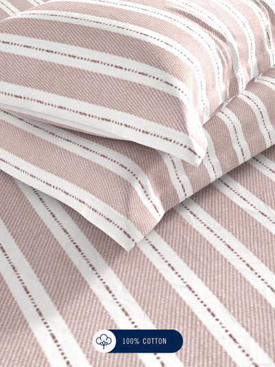 100% Premium Cotton <small> (stripe-lt.wine)</small>